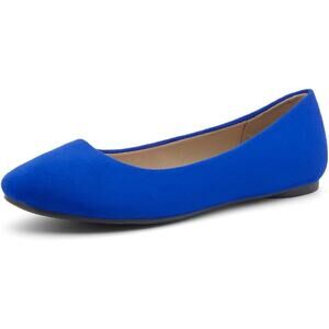 Herstyle Womens Size 11 Blue Ballet Flats Almond Toe Side On Casual Shoes